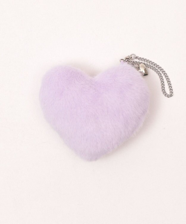 WEGO 【痛バ＆推し活グッズ】ふわふわハートIDフォトチャーム ライトパープル