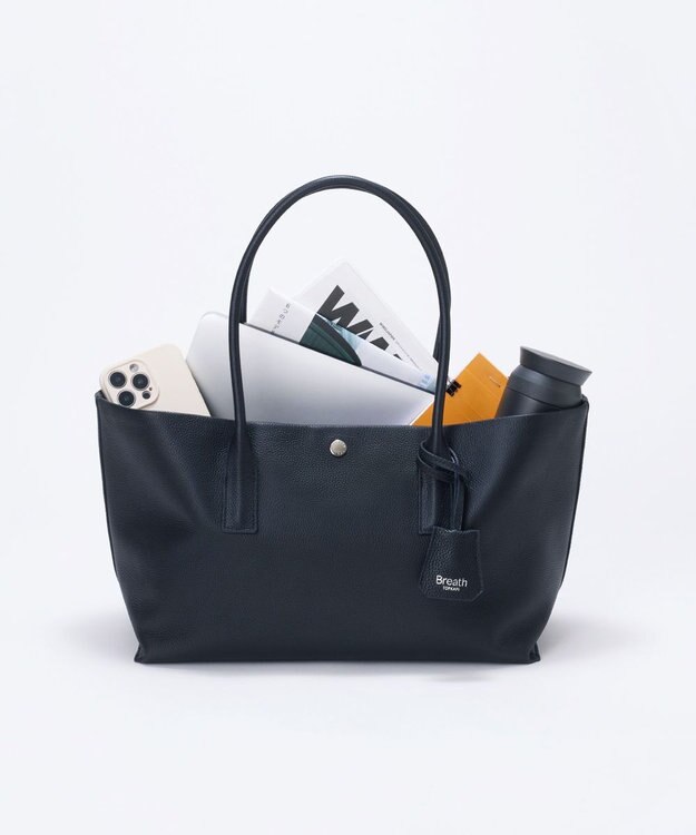 TOPKAPI 【雑誌掲載】【Breath TOPKAPI】ELAN エラン シュリンクレザー 2way トートバッグ ブラック