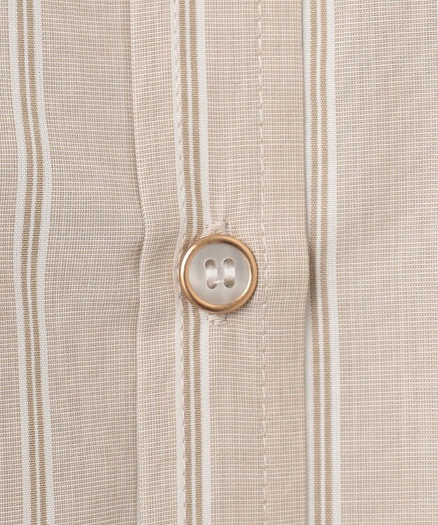 ANY L 【UVカット/抗菌防臭/速乾/手洗い可】エニィファンクション ストライプドルマンシャツ ベージュストライプ