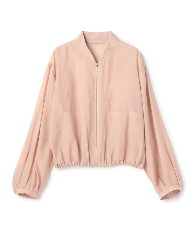 BEIGE， SERAPHIN / ライトシアーギャザー ブルゾン Nude