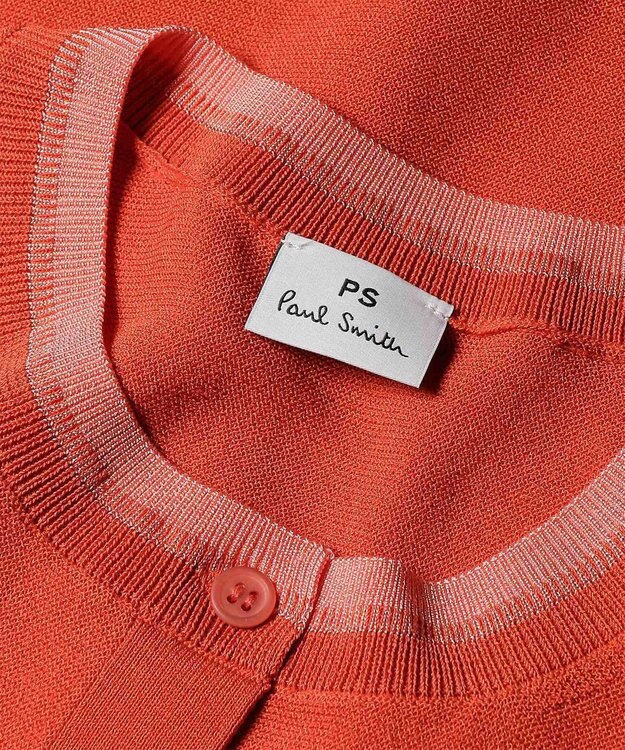 Paul Smith コントラストトリム カーディガン コーラル