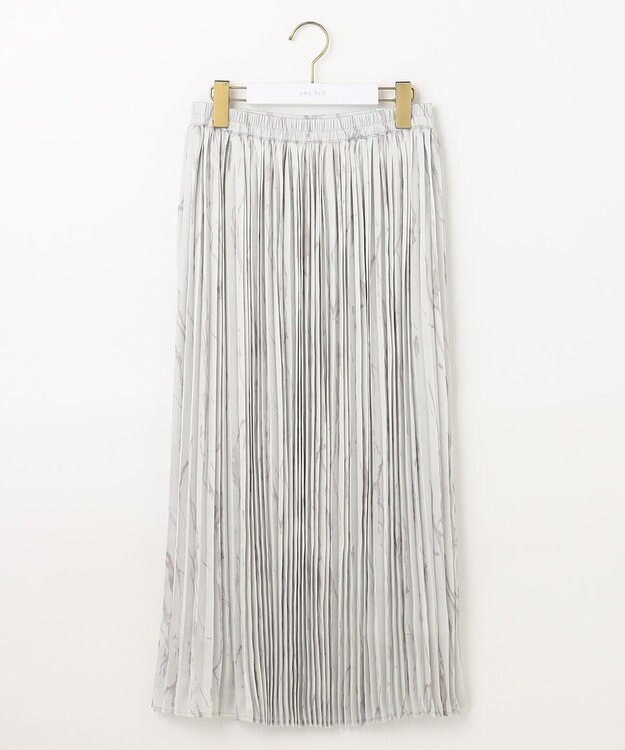 ANY SIS 【2SET】パーカー×マーブルプリントスカート セットアップ ミント系