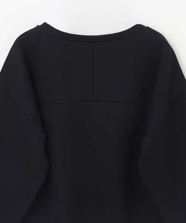 GRACE CONTINENTAL フロッキーロゴプリントトップ ブラック