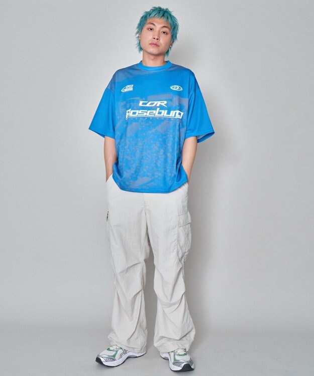 WEGO 【ユニセックス着用/MLサイズ展開】フォトゲームグラフィックT（SS） ブルー