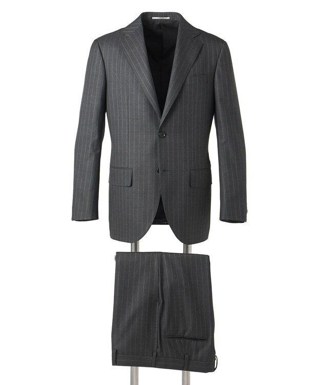 J.PRESS MEN 【WEB・一部店舗限定】インテリジェントストライプ スーツ / 総裏 グレー系2