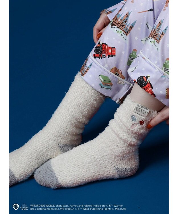 Green Parks ハリーポッター／ワンポイントルームソックス Ivory