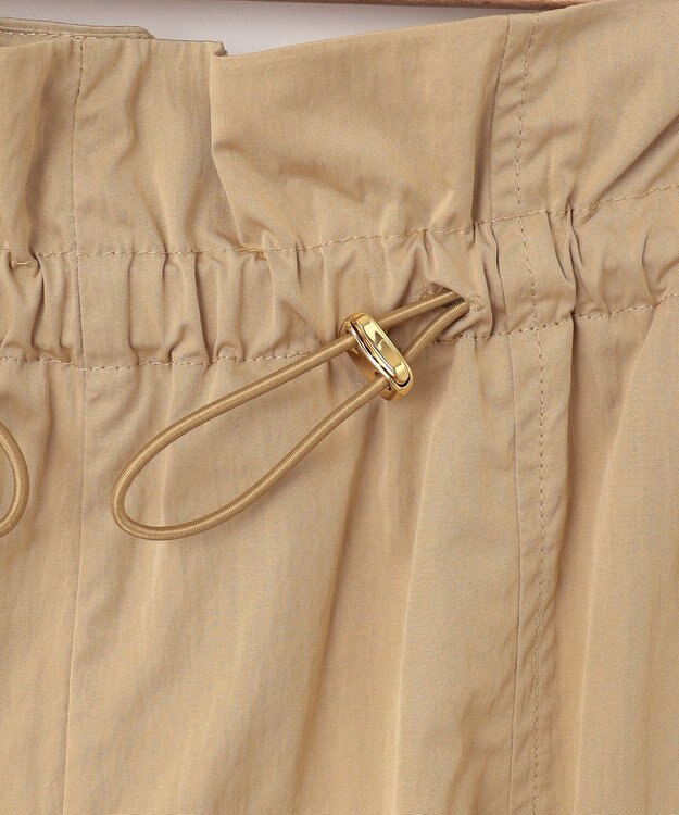 SHARE PARK LADIES ウエストギャザーパラシュートパンツ キャメル系