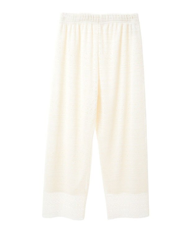 Green Parks レースプリーツパンツ Brown