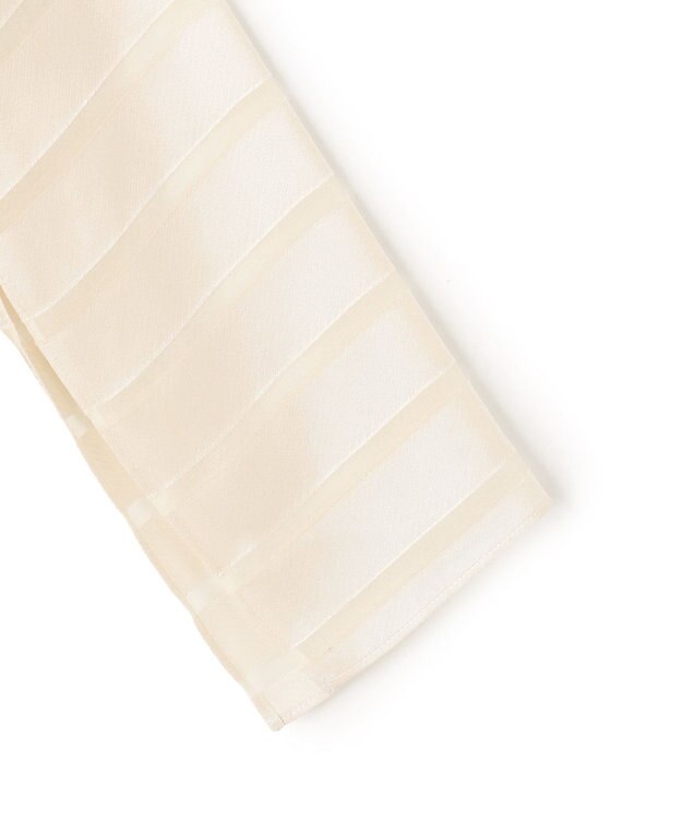 BEIGE， HAUYNITE / ボーダーシアー ボートネックブラウス Ecru