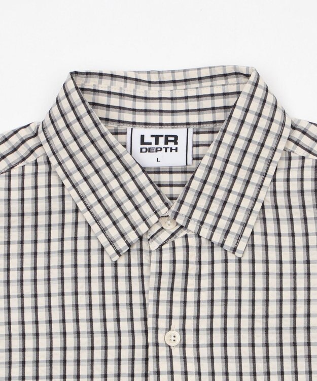 WEGO 【ユニセックス着用ITEM】ミニマムチェックロゴシャツ（SS） ホワイトチェック1