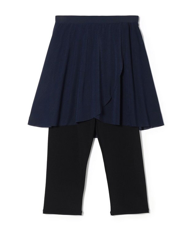 Chacott スカート付レギンス ネイビー