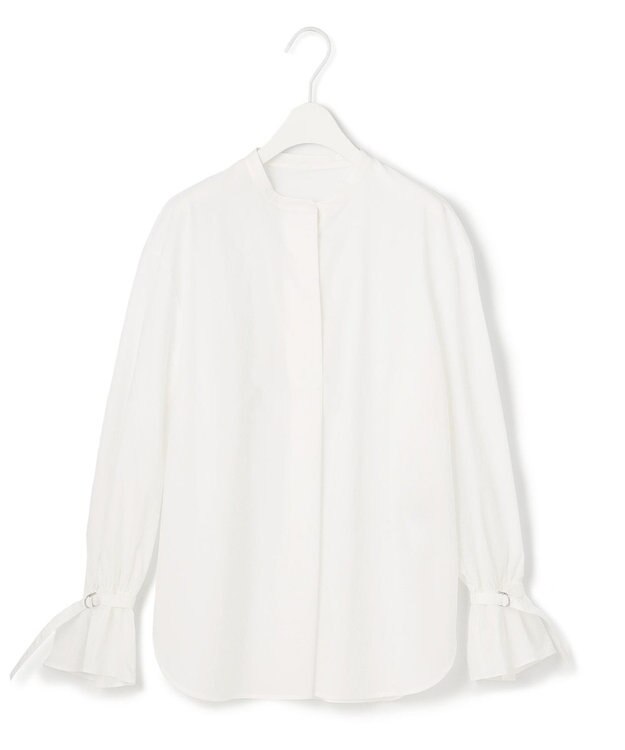 ICB 【洗える】エコナイロンストレッチ プルオーバーブラウス アイボリー系