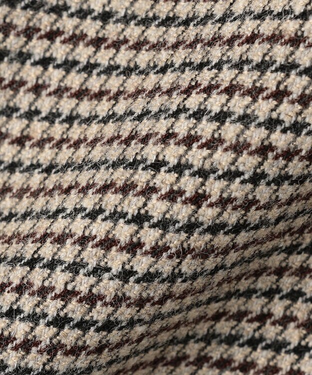 J.PRESS LADIES ドビー チェック スカート ベージュ系3