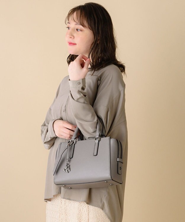 ACE BAGS & LUGGAGE 【雑誌掲載】 W&.Day Night トッテン スクエアトート ミニサイズ 11751 ダブルアンドデイナイト グレー