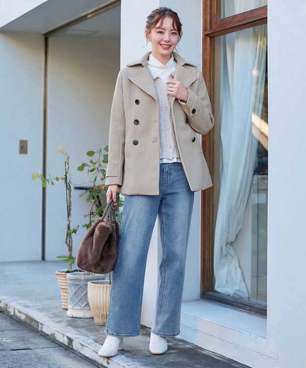 Tiaclasse ショートトレンチコート ベージュ