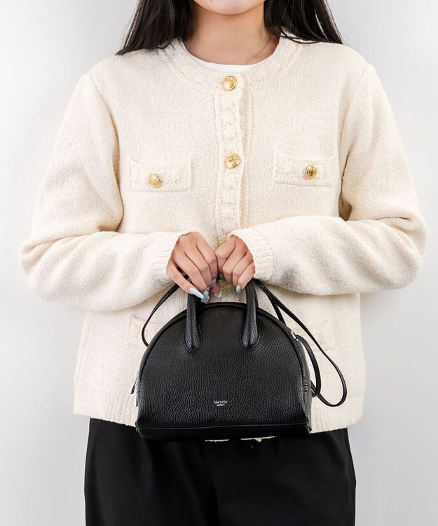 blancle シュリンクレザー 2WAY ミニボストン ブラック