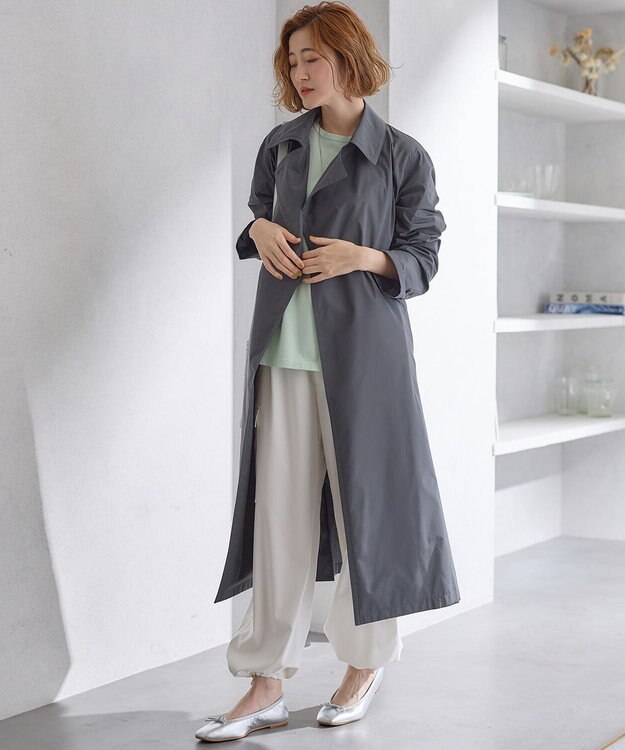 23区 S 【Oggi4月号掲載】LIMONTA メモリータフタ コート グレー系