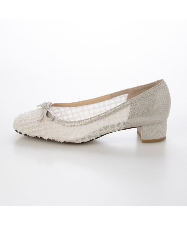 Riz raffinee <Riz raffinee>スクエアトゥリボンパンプス アイボリー