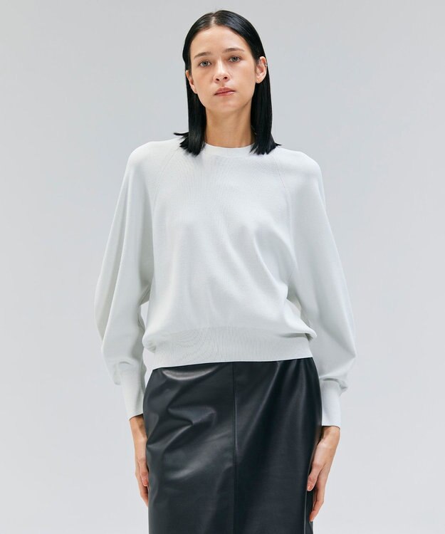 BEIGE， 【洗える】LAURA / ドライタッチバックジップニット L.Sage