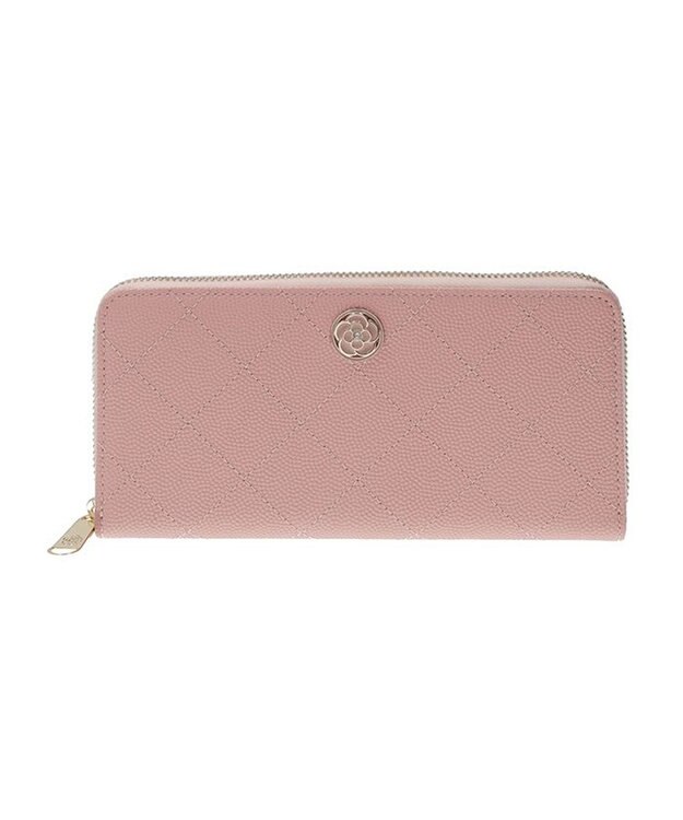 CLATHAS ベール ラウンド長財布 ペールピンク