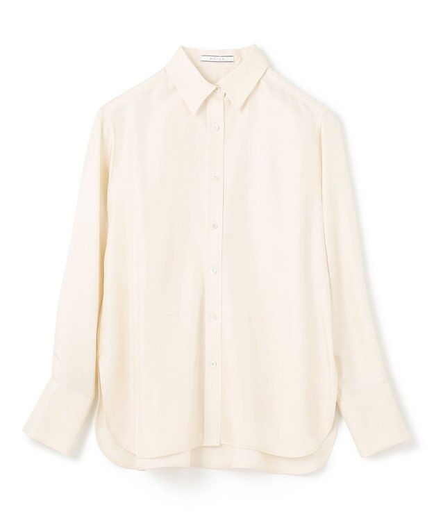 BEIGE， 【洗える】LISERONS / シルクシャツブラウス Ecru