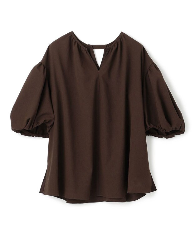 UNFILO BREEZEMOVE ボリュームブラウス ブラウン
