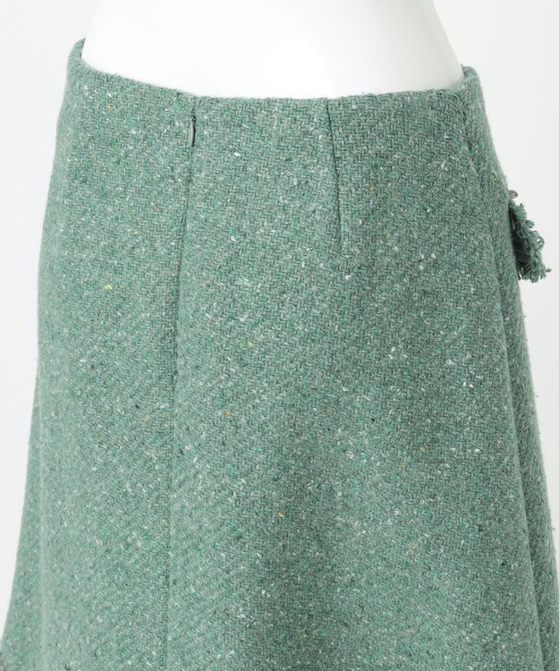 23区 【R(アール)】カラーツイード スカート サックスブルー系