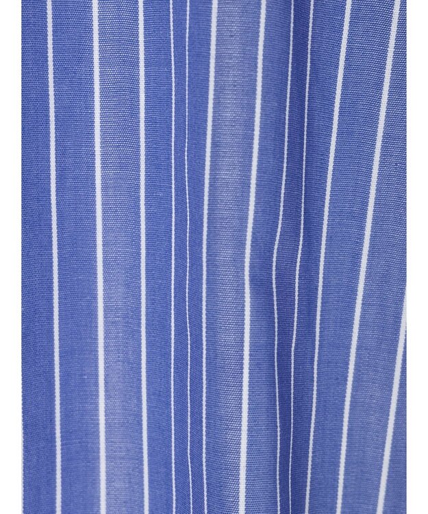 Green Parks 袖刺繍シャツチュニック Blue