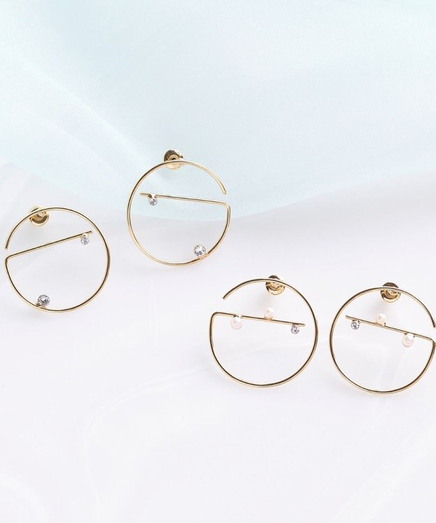 Phoebe エラボレイトパールピアス ゴールド