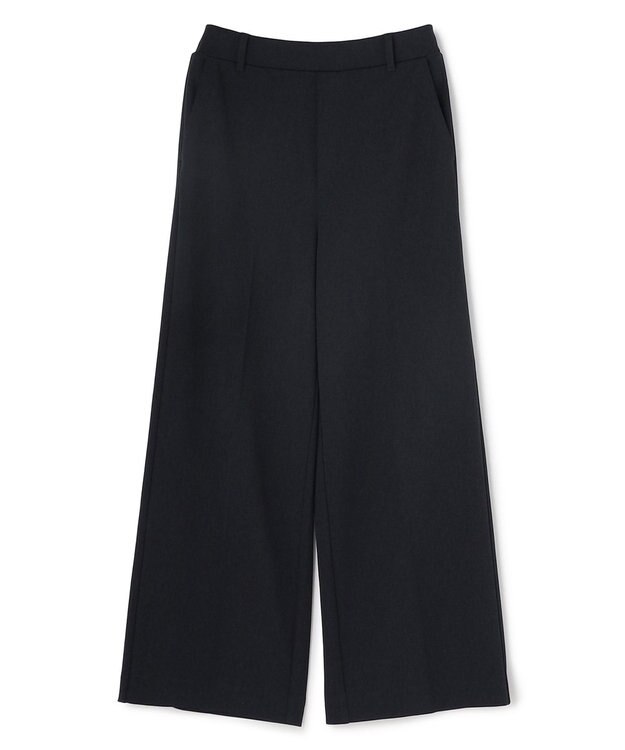 UNFILO L 【15サイズ展開/ウエストゴム】BEAUTY MOVE ワイドストレートパンツ ネイビー