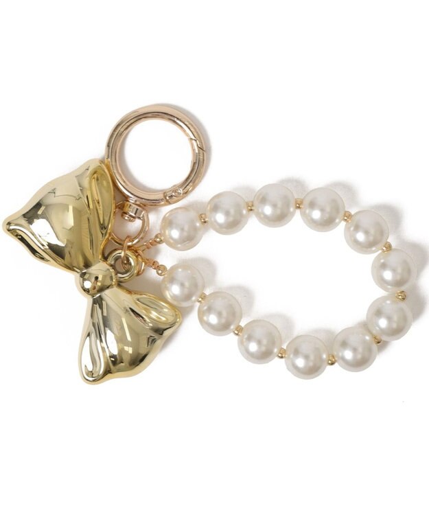 WEGO リボンフープキーホルダー ゴールド