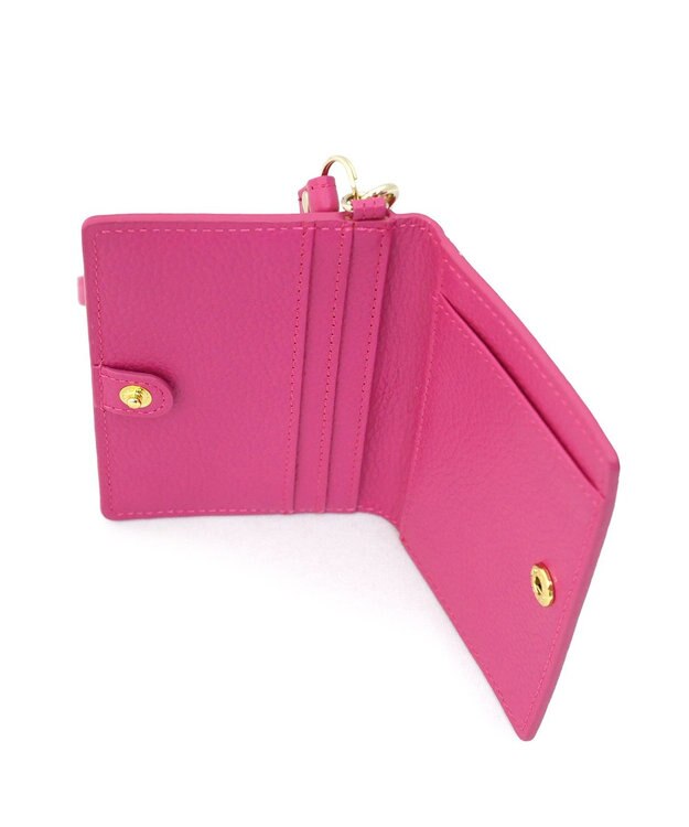 IBIZA MUNDO　牛革　パスケース ピンク