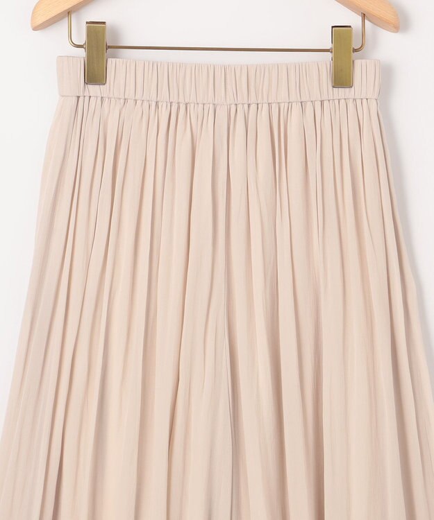 組曲 L 【WEB限定】シアープリーツライクシフォン パンツ ベージュ系