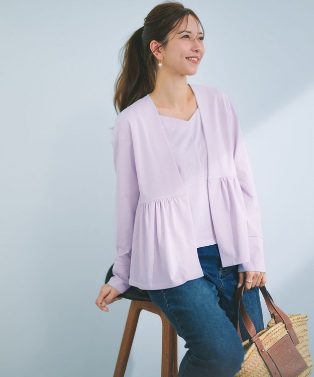 組曲 S 【美人LABコラボ】ビューティーファンクションジャージー ハートラインアンサンブル ピンク系