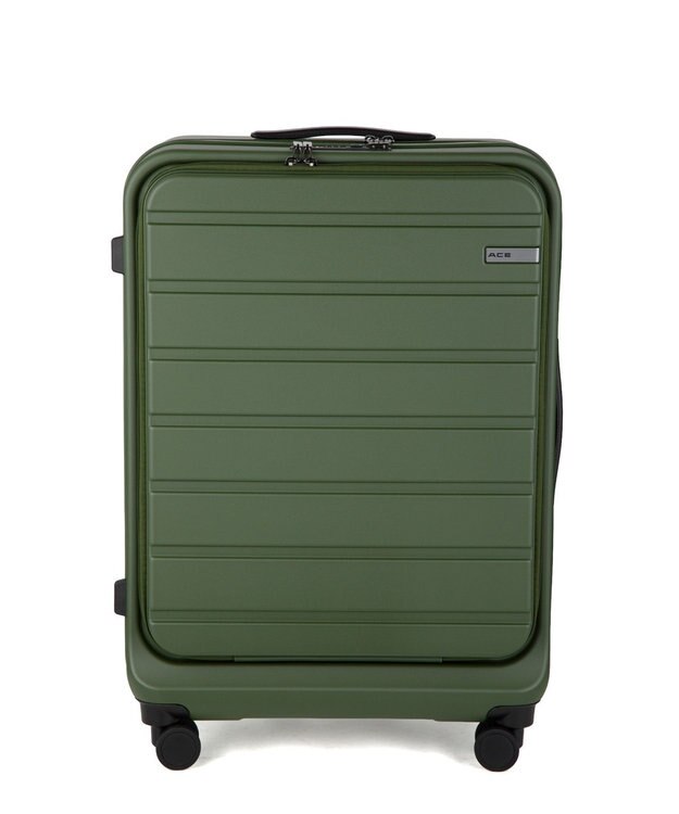 ACE BAGS & LUGGAGE ACE フレットボード スーツケース 75L  フロントポケット 05435 エース カーキ