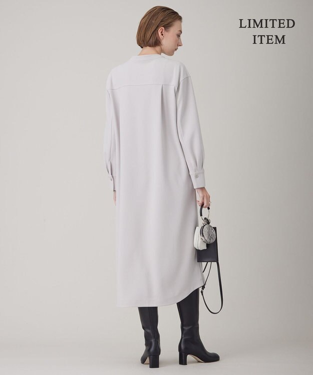 ICB 【WEB限定・洗える】ジョーゼットダブルジャージー ワンピース トープ系