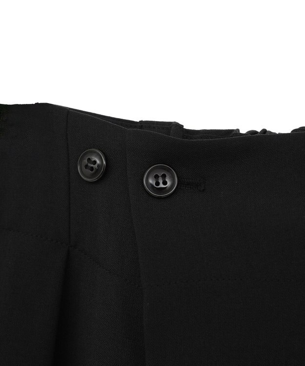 AMERICAN HOLIC タック　ラップワイドパンツ Black