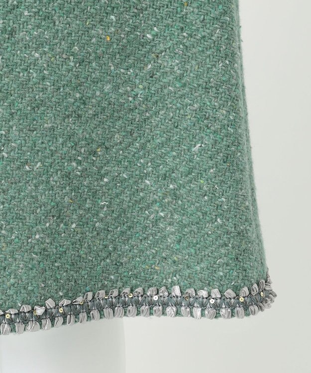 23区 【R(アール)】カラーツイード スカート サックスブルー系