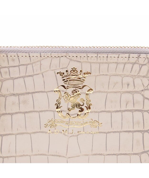 A.D.M.J. 【牛革】クロコ型押しオーガナイザーパース アボイオ