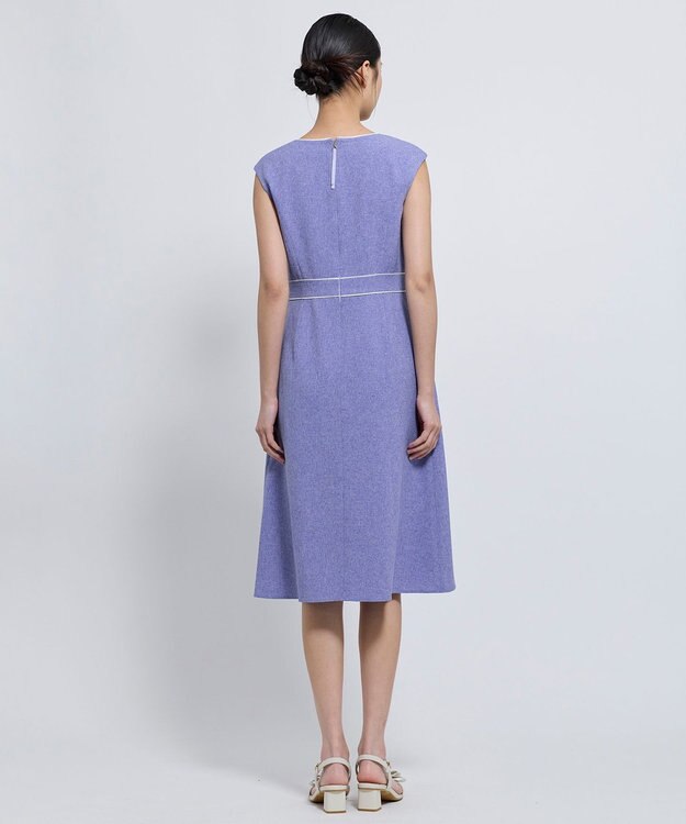 TOCCA 【松木育未さん着用】FLORAL SILHOUETTE ドレス ブルー系