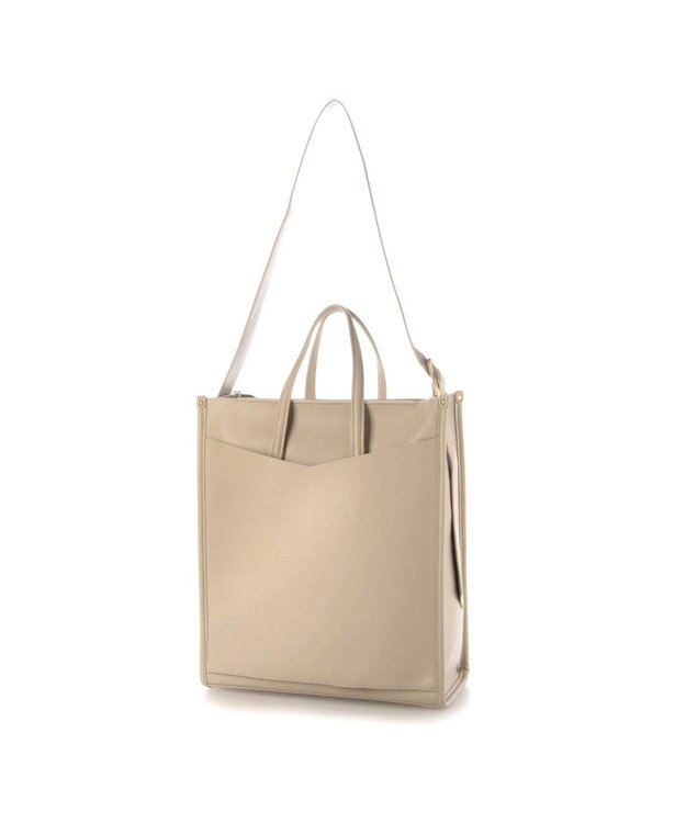 UNBILLION カシュカシュ cachecache / サッシュベルトショルダーキャリーオントートバッグ ベージュ