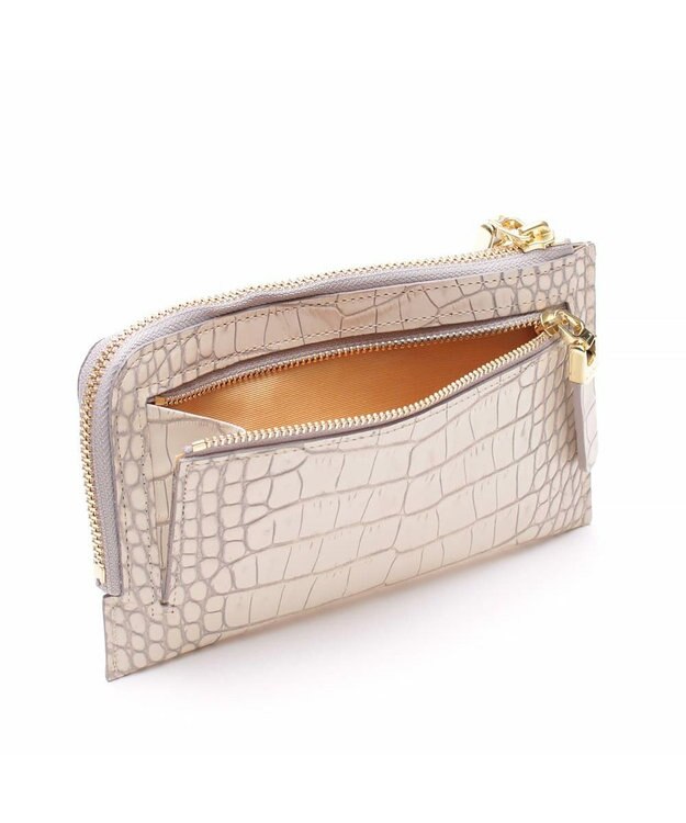 A.D.M.J. 【牛革】クロコ型押しオーガナイザーパース アボイオ