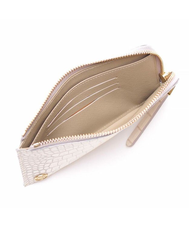 A.D.M.J. 【牛革】クロコ型押しオーガナイザーパース アボイオ