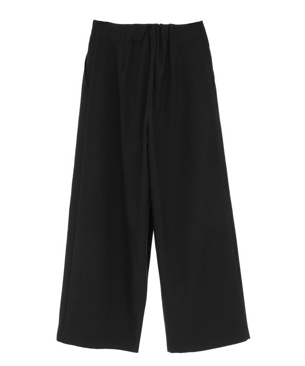 AMERICAN HOLIC タック　ラップワイドパンツ Black