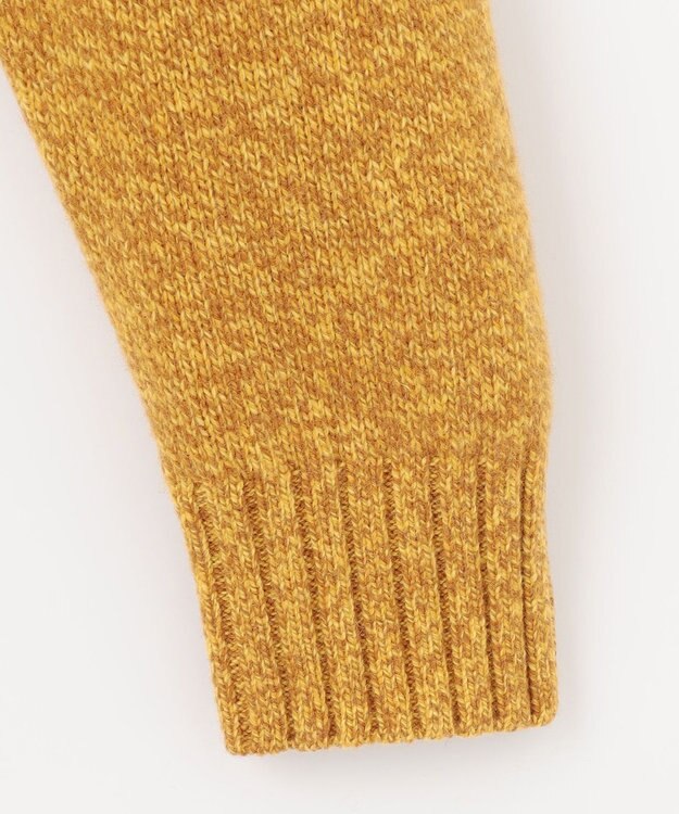 JOSEPH ABBOUD MOUNTAIN 【WEB限定・SPACE/イタリア糸使用/軽く暖かい/豊富なカラー】 ラムウール　クルーネック ニット イエロー系