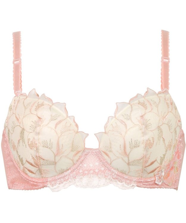 Wing 【スキマフィットブラ】　バストとカップのすきまにフィット　自然にボリュームメイク　ウイング／ワコール　KB2363 オレンジ