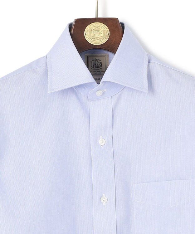 J.PRESS MEN 【Single Needle Tailoring / 形態安定】マイクロストライプ シャツ / ワイドカラー ネイビー系1