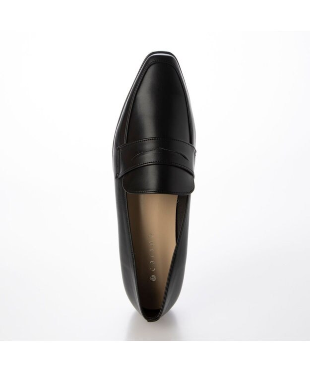 MODE ET JACOMO <carino>【レイン対応】スクエアトゥコインローファー ブラック