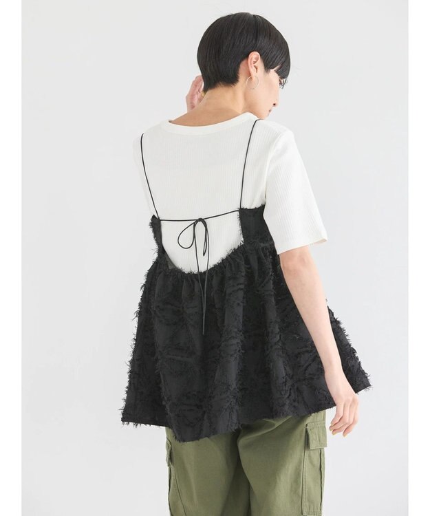 AMERICAN HOLIC ジャガードキャミソール Black