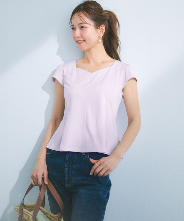 組曲 S 【美人LABコラボ】ビューティーファンクションジャージー ハートラインアンサンブル ピンク系